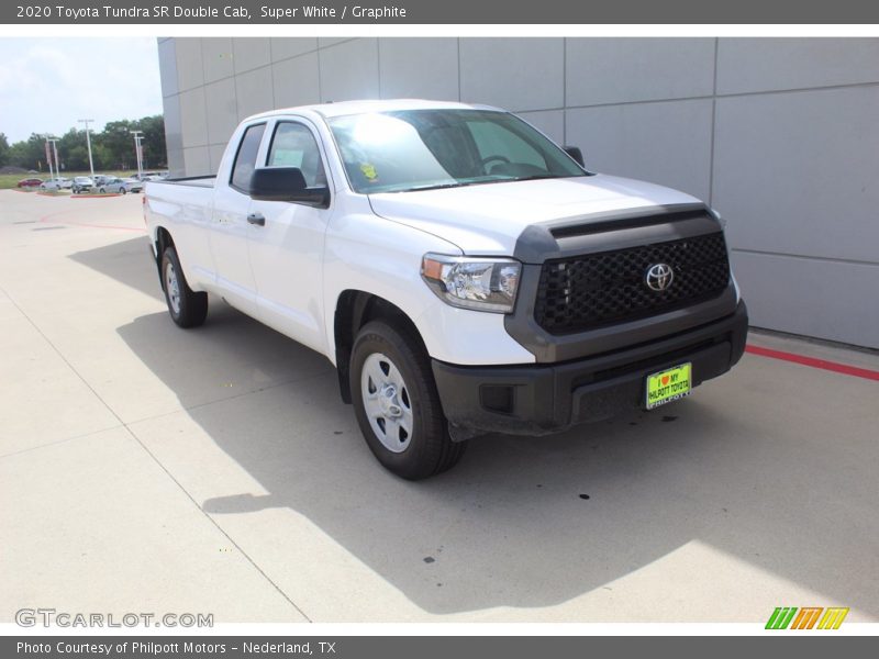 Super White / Graphite 2020 Toyota Tundra SR Double Cab