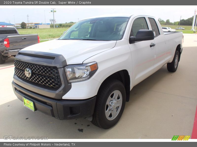 Super White / Graphite 2020 Toyota Tundra SR Double Cab