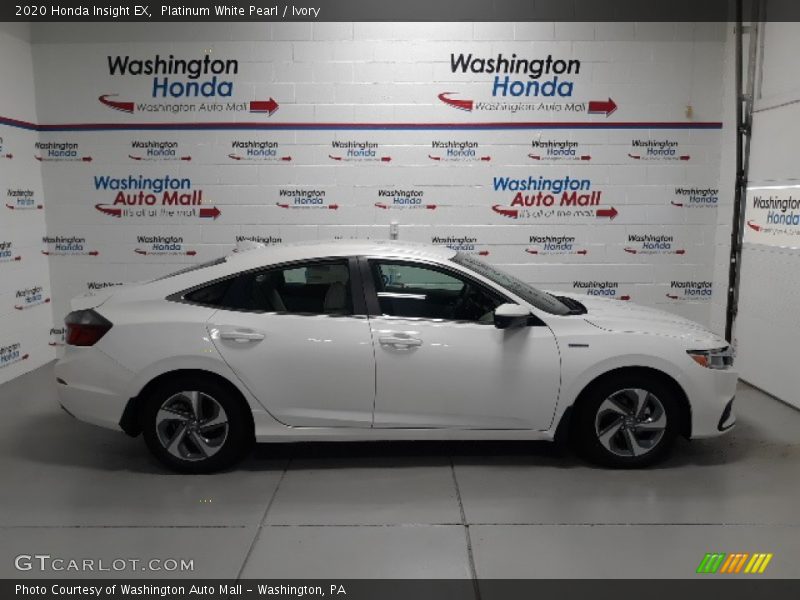 Platinum White Pearl / Ivory 2020 Honda Insight EX