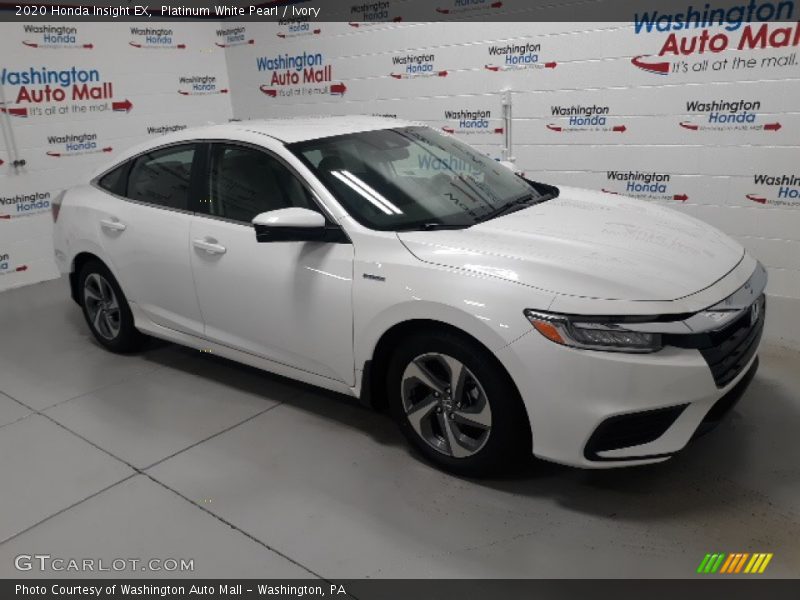 Platinum White Pearl / Ivory 2020 Honda Insight EX