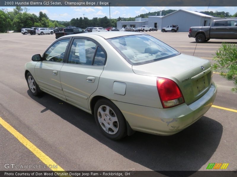 Champagne Beige / Beige 2003 Hyundai Elantra GLS Sedan