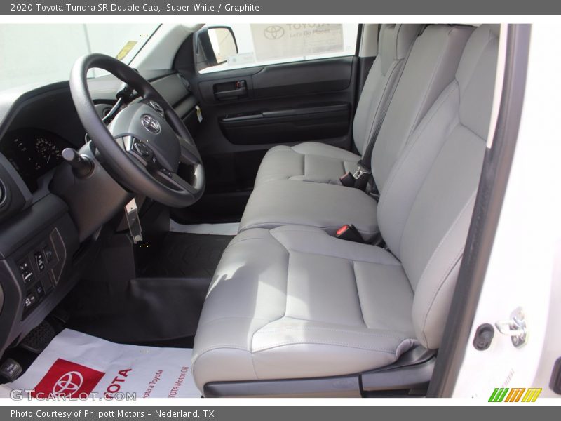 Super White / Graphite 2020 Toyota Tundra SR Double Cab