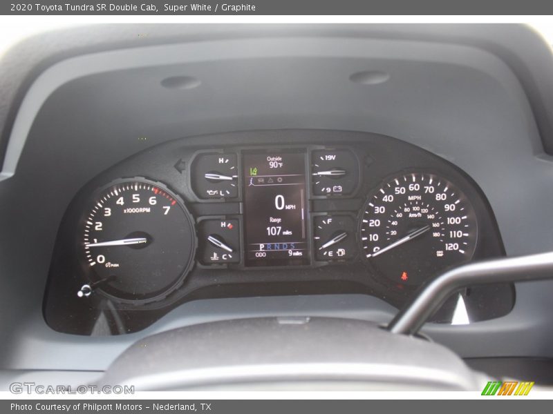 Super White / Graphite 2020 Toyota Tundra SR Double Cab