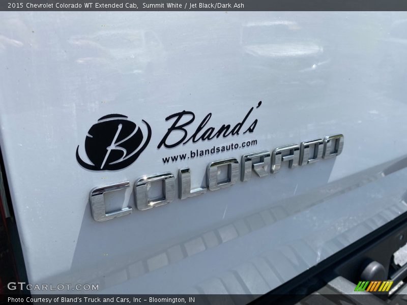 Summit White / Jet Black/Dark Ash 2015 Chevrolet Colorado WT Extended Cab