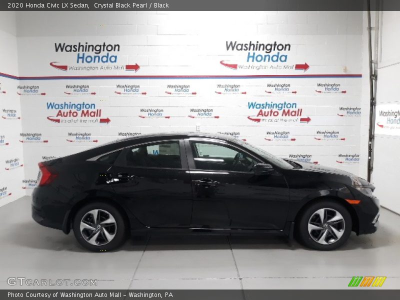 Crystal Black Pearl / Black 2020 Honda Civic LX Sedan