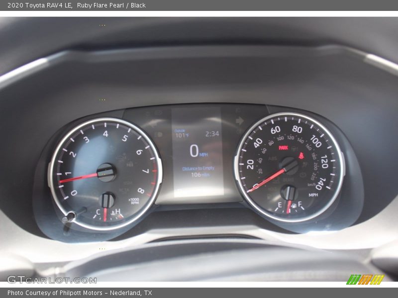 Ruby Flare Pearl / Black 2020 Toyota RAV4 LE