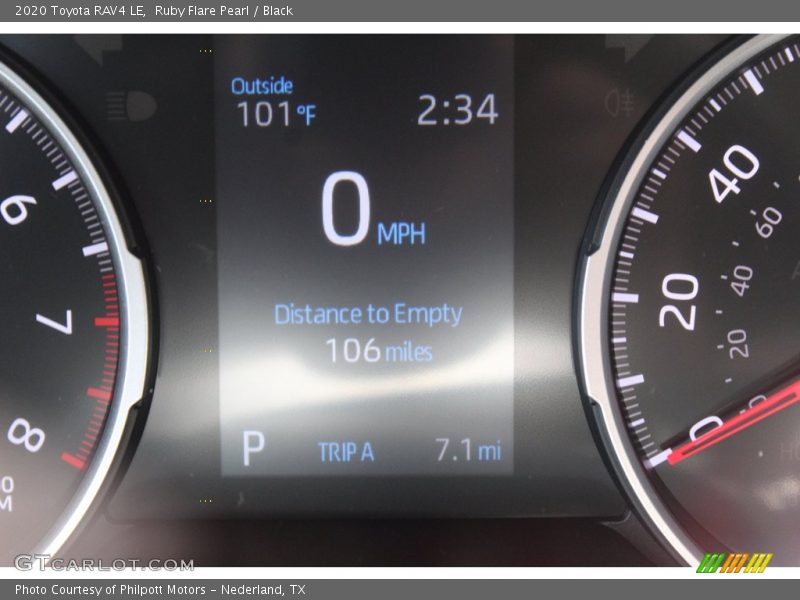 Ruby Flare Pearl / Black 2020 Toyota RAV4 LE