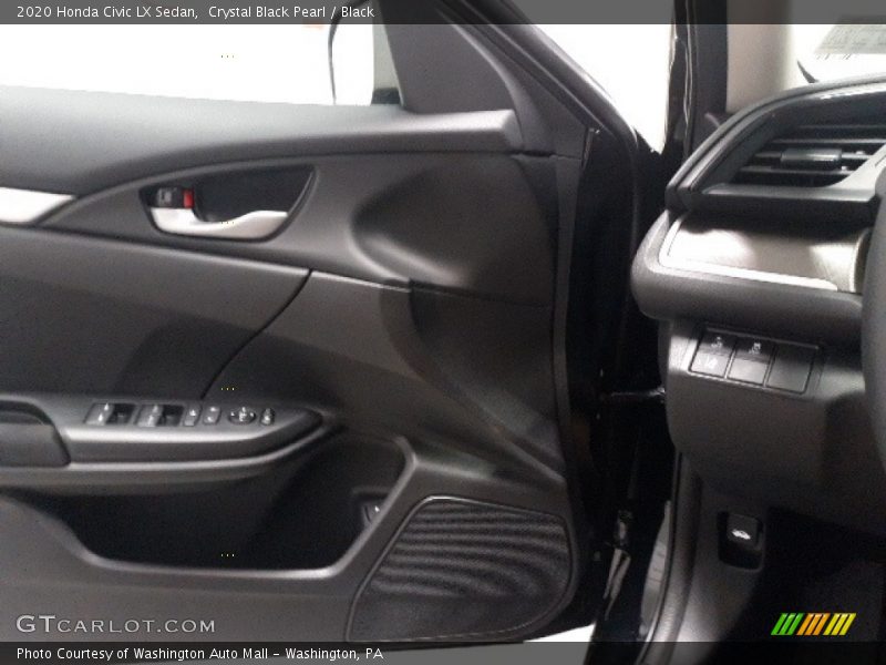 Crystal Black Pearl / Black 2020 Honda Civic LX Sedan