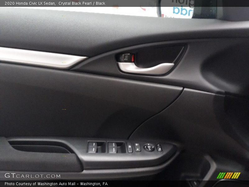 Crystal Black Pearl / Black 2020 Honda Civic LX Sedan