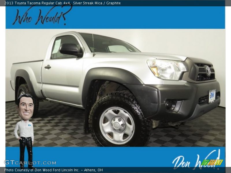 Silver Streak Mica / Graphite 2013 Toyota Tacoma Regular Cab 4x4