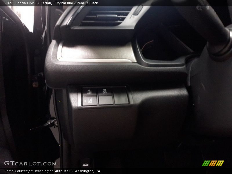 Crystal Black Pearl / Black 2020 Honda Civic LX Sedan