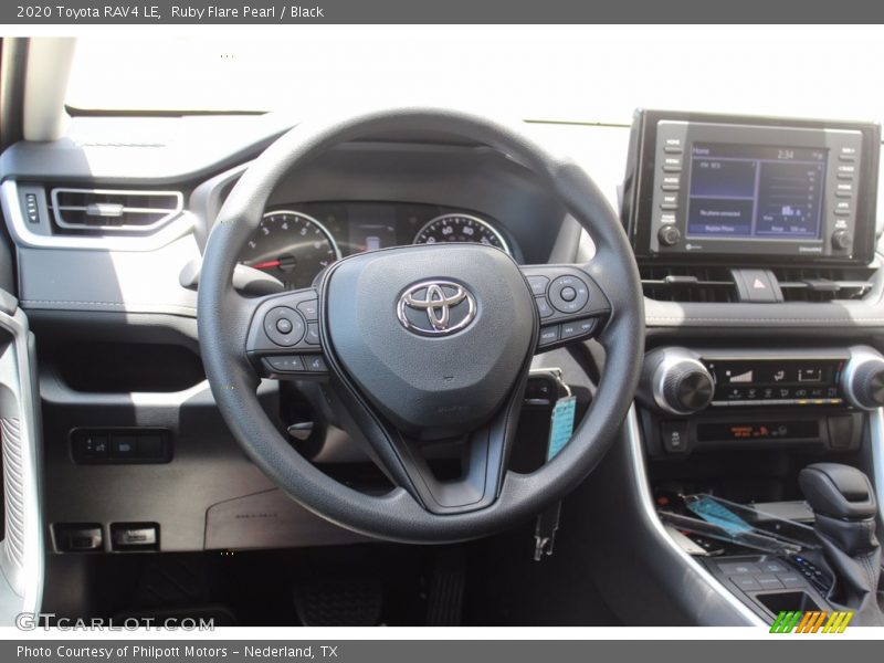Ruby Flare Pearl / Black 2020 Toyota RAV4 LE