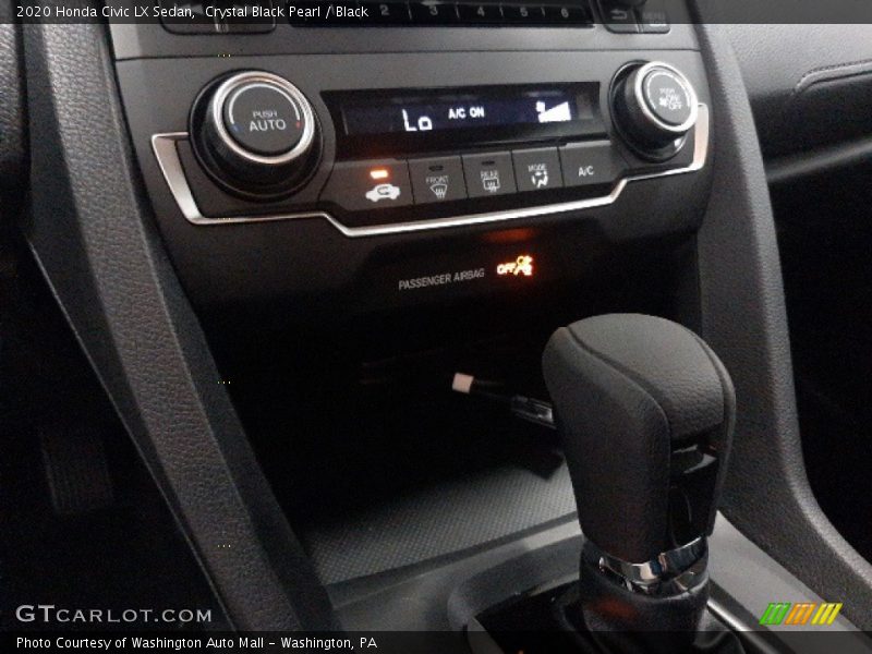 Crystal Black Pearl / Black 2020 Honda Civic LX Sedan