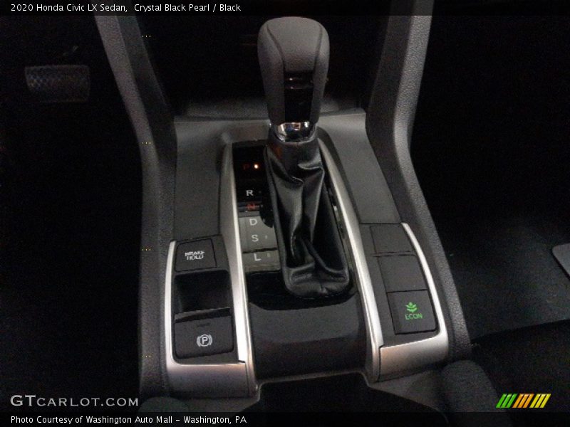Crystal Black Pearl / Black 2020 Honda Civic LX Sedan