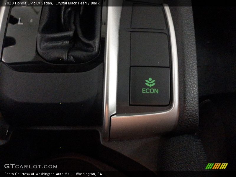 Crystal Black Pearl / Black 2020 Honda Civic LX Sedan