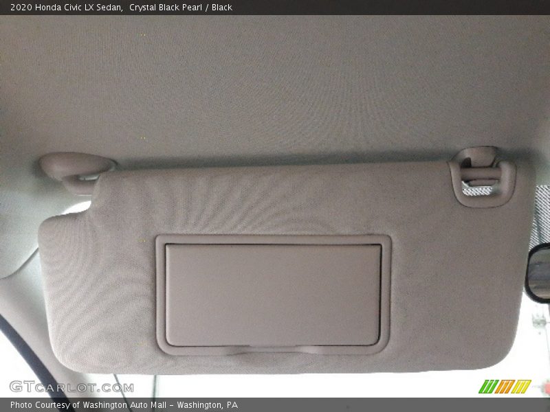 Crystal Black Pearl / Black 2020 Honda Civic LX Sedan