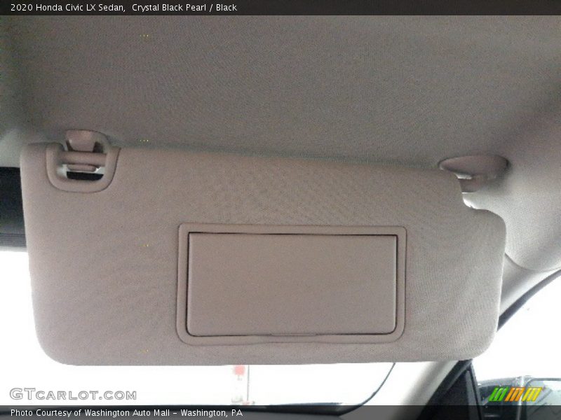 Crystal Black Pearl / Black 2020 Honda Civic LX Sedan