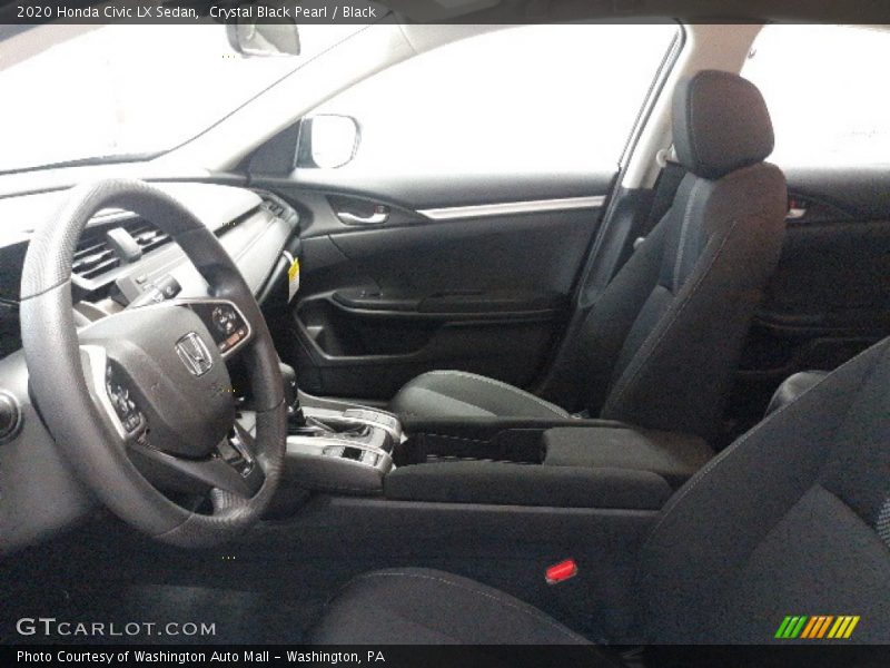 Crystal Black Pearl / Black 2020 Honda Civic LX Sedan
