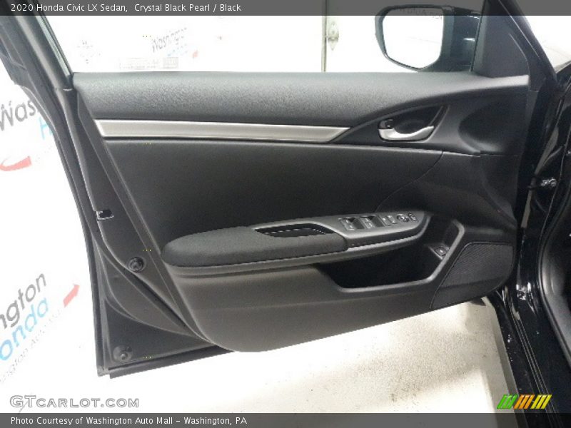 Crystal Black Pearl / Black 2020 Honda Civic LX Sedan