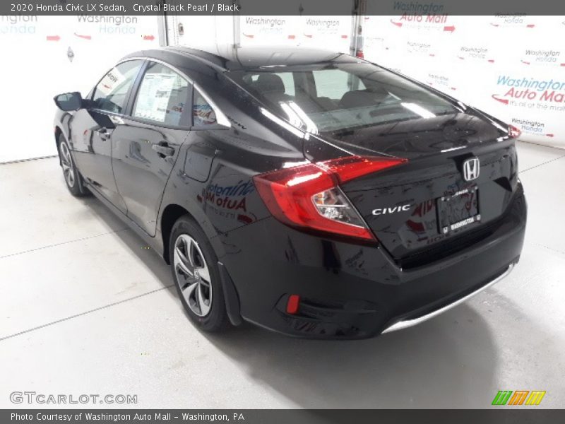 Crystal Black Pearl / Black 2020 Honda Civic LX Sedan