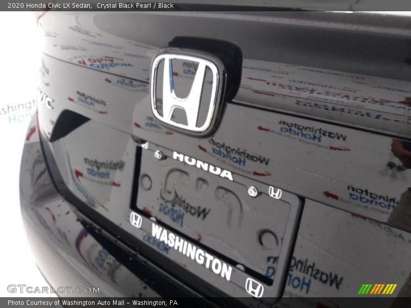 Crystal Black Pearl / Black 2020 Honda Civic LX Sedan
