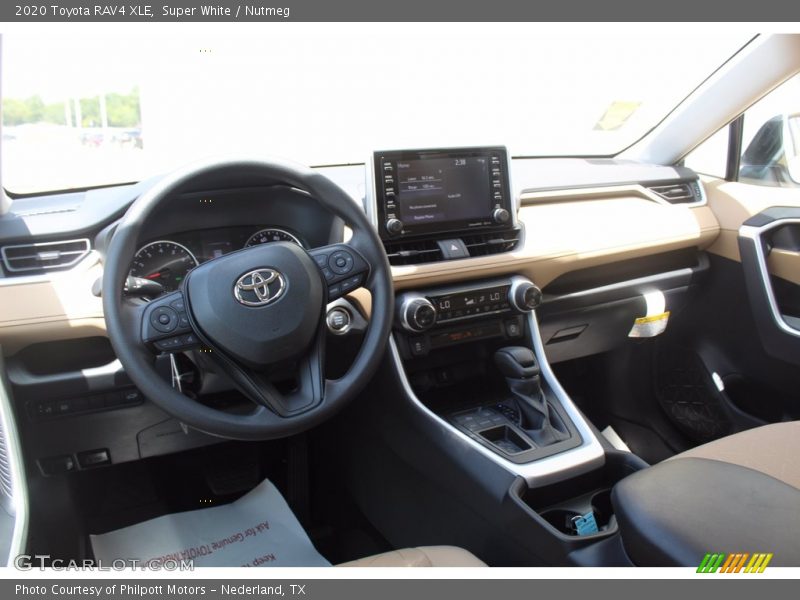 Super White / Nutmeg 2020 Toyota RAV4 XLE
