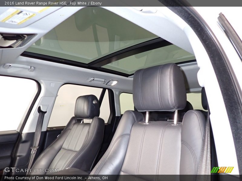Fuji White / Ebony 2016 Land Rover Range Rover HSE