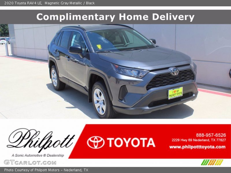 Magnetic Gray Metallic / Black 2020 Toyota RAV4 LE
