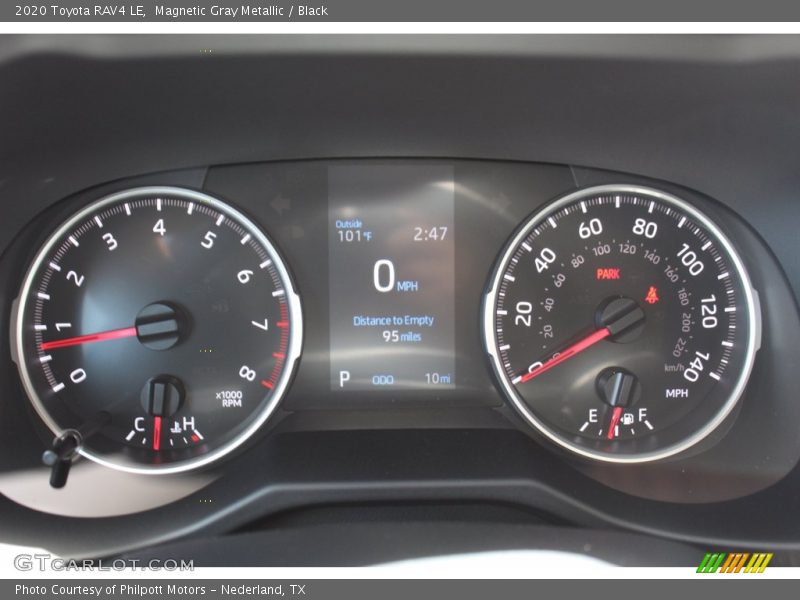 Magnetic Gray Metallic / Black 2020 Toyota RAV4 LE