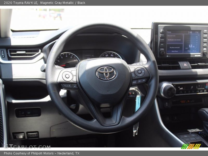 Magnetic Gray Metallic / Black 2020 Toyota RAV4 LE