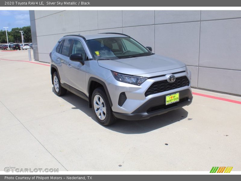 Silver Sky Metallic / Black 2020 Toyota RAV4 LE