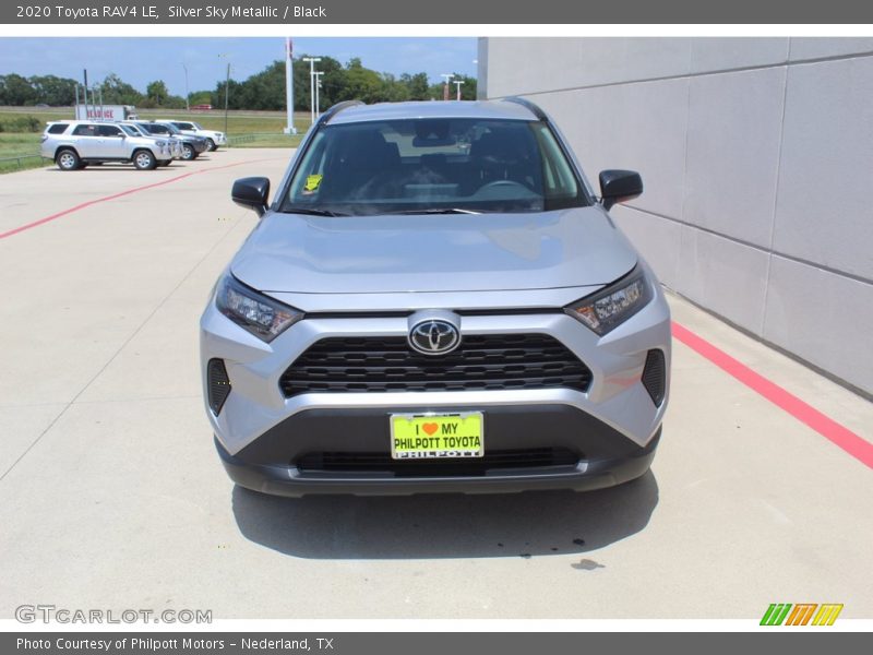 Silver Sky Metallic / Black 2020 Toyota RAV4 LE