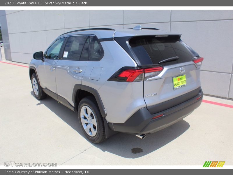 Silver Sky Metallic / Black 2020 Toyota RAV4 LE