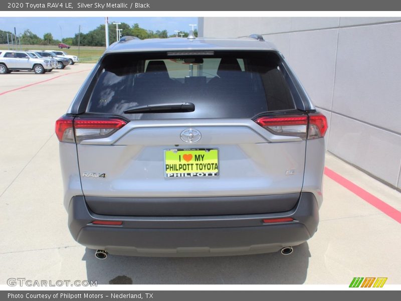 Silver Sky Metallic / Black 2020 Toyota RAV4 LE