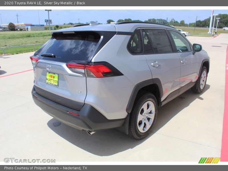 Silver Sky Metallic / Black 2020 Toyota RAV4 LE