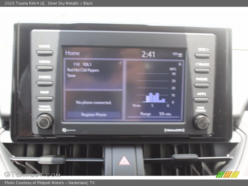 Silver Sky Metallic / Black 2020 Toyota RAV4 LE
