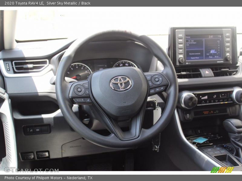 Silver Sky Metallic / Black 2020 Toyota RAV4 LE