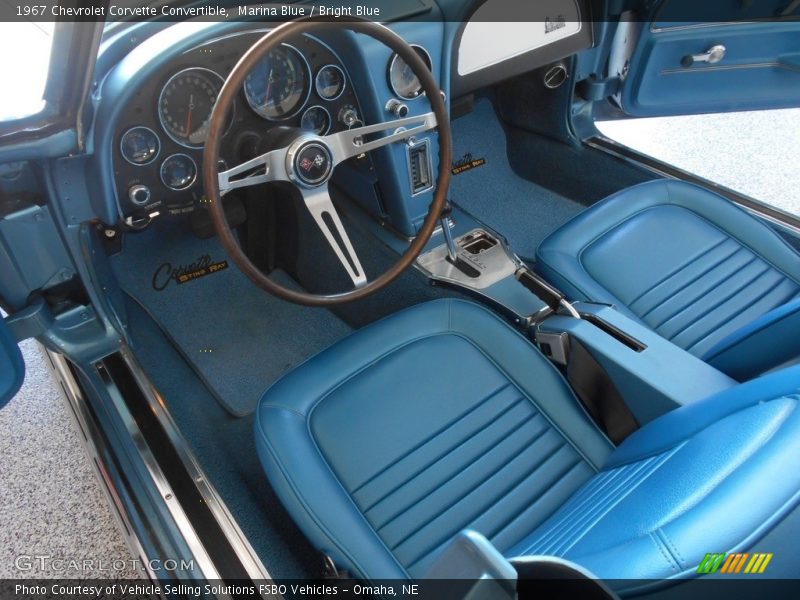  1967 Corvette Convertible Bright Blue Interior