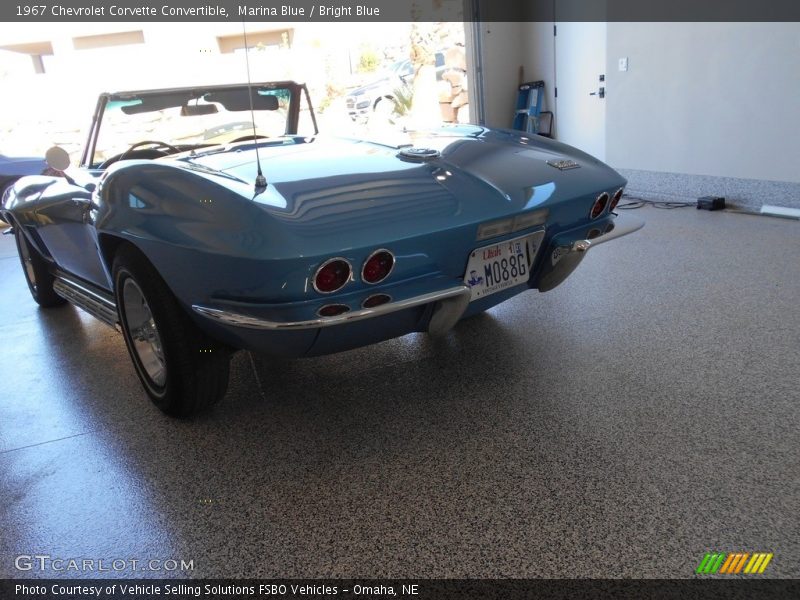 Marina Blue / Bright Blue 1967 Chevrolet Corvette Convertible