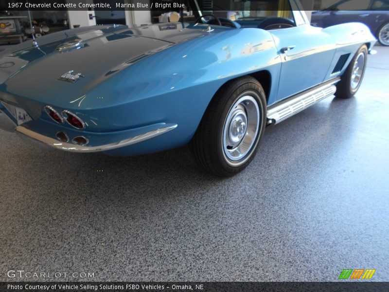 Marina Blue / Bright Blue 1967 Chevrolet Corvette Convertible