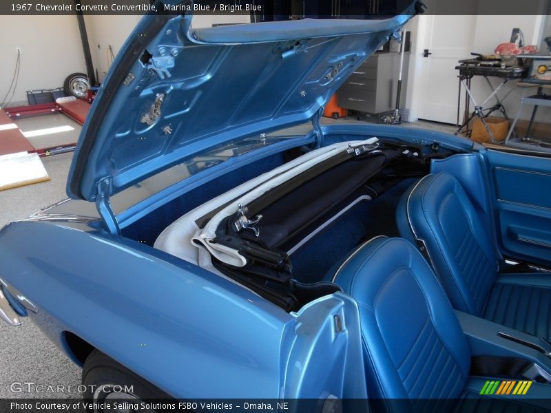 Marina Blue / Bright Blue 1967 Chevrolet Corvette Convertible