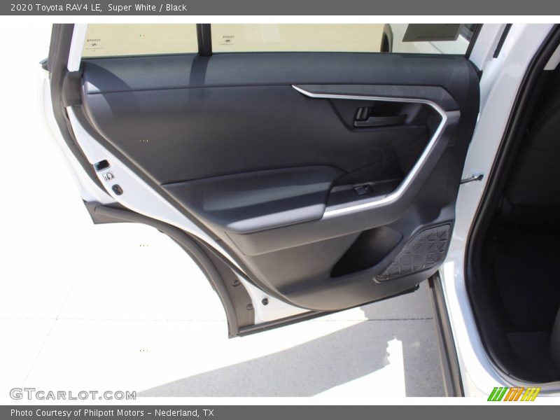 Super White / Black 2020 Toyota RAV4 LE