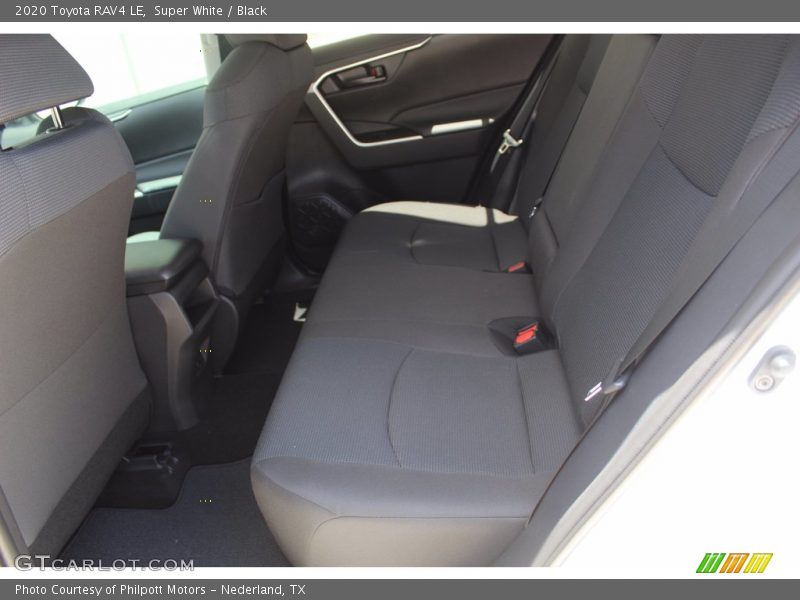Super White / Black 2020 Toyota RAV4 LE