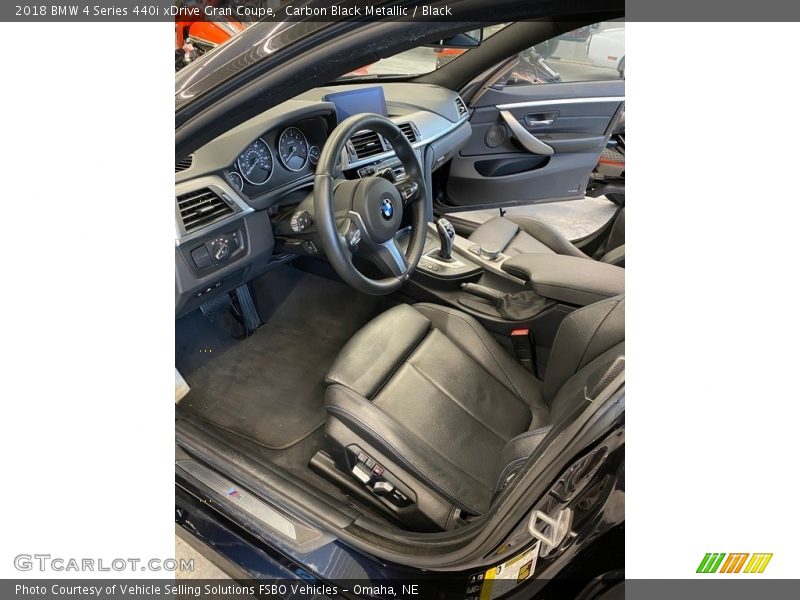 Carbon Black Metallic / Black 2018 BMW 4 Series 440i xDrive Gran Coupe