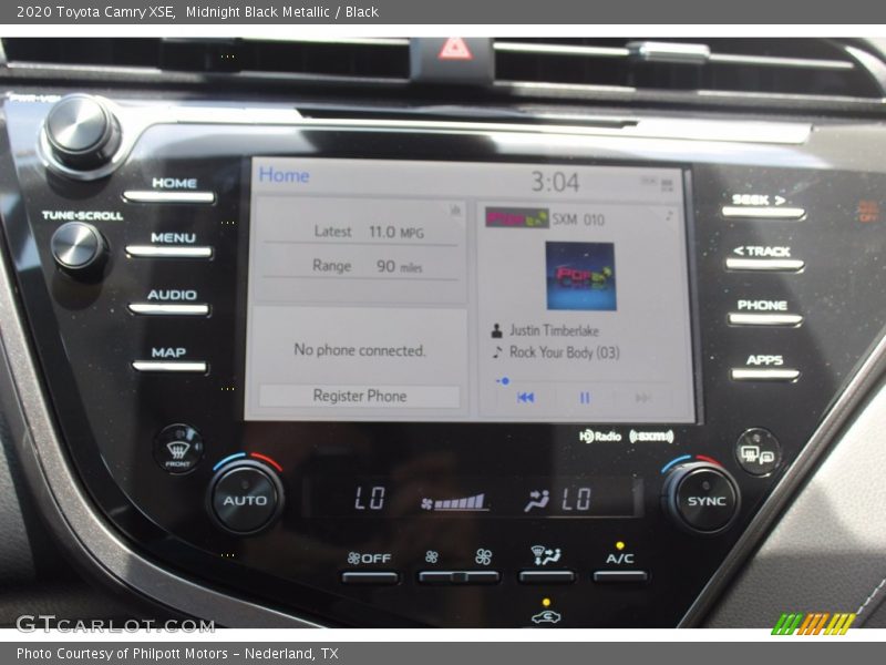 Midnight Black Metallic / Black 2020 Toyota Camry XSE