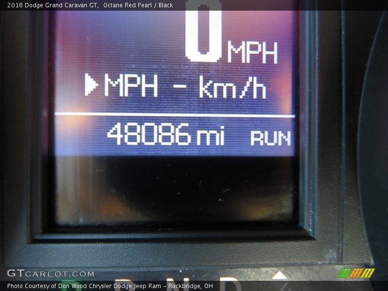 Octane Red Pearl / Black 2018 Dodge Grand Caravan GT