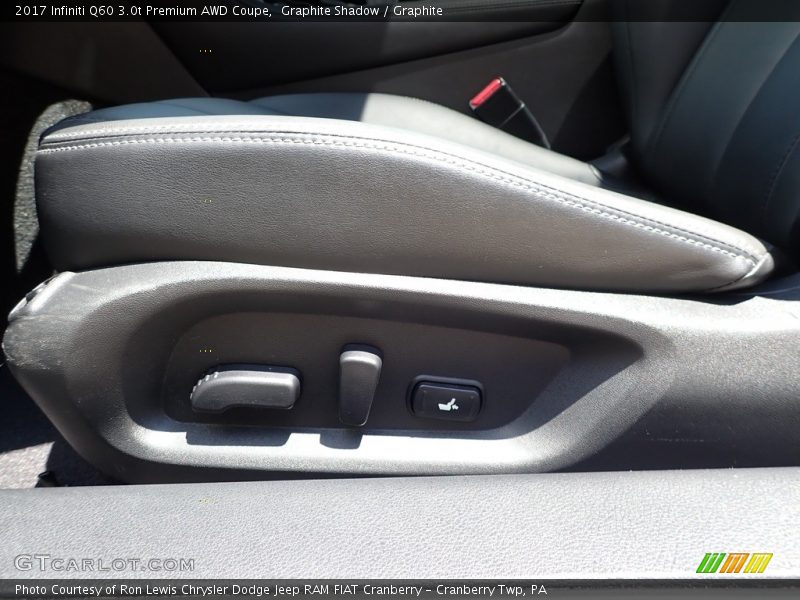 Front Seat of 2017 Q60 3.0t Premium AWD Coupe
