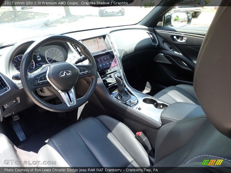  2017 Q60 3.0t Premium AWD Coupe Graphite Interior