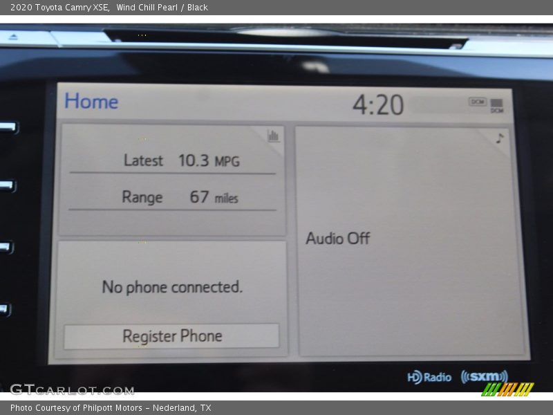 Wind Chill Pearl / Black 2020 Toyota Camry XSE