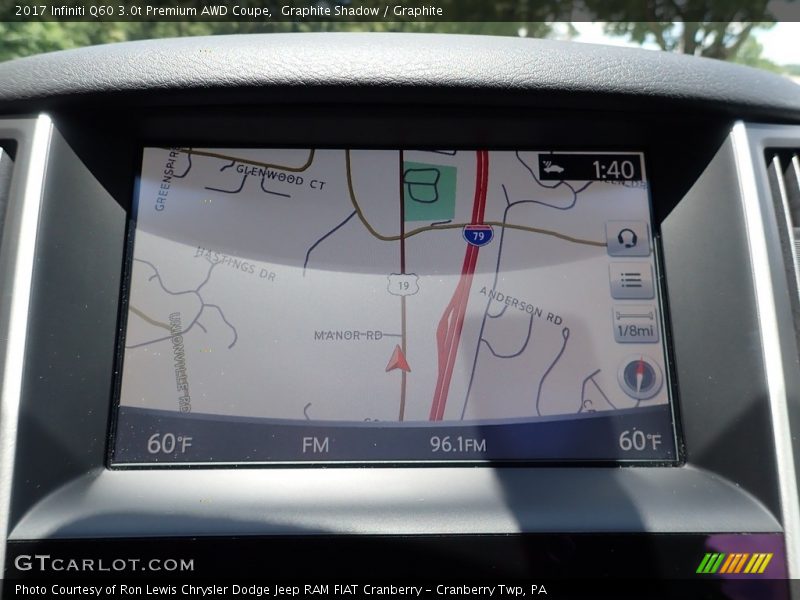 Navigation of 2017 Q60 3.0t Premium AWD Coupe